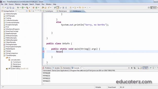 Java Programming Tutorial - 33 Thread Synchronization смотреть онлайн