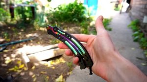 НОЖ БАБОЧКА ИЗ CS:GO! Настоящие три бабочки из CS GO!