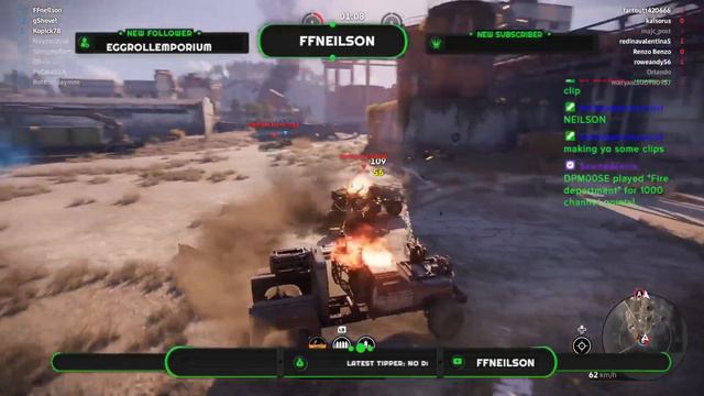 FIREDEPARTMENT  with ffneilson on #twitch #crossout #hollowpointgaming #ffneilson