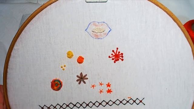 Урок №15 Узелковая гладь.Knot embroidery. смотреть онлайн