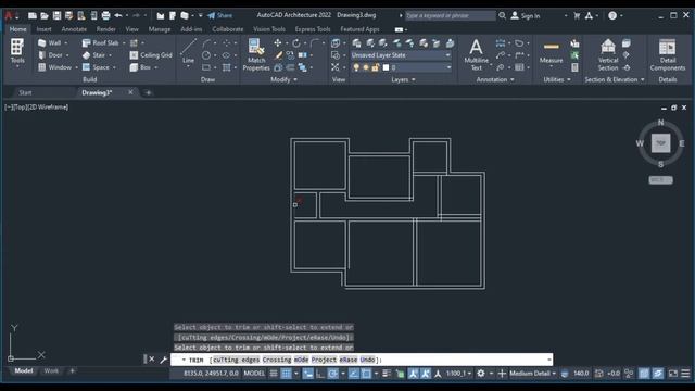 autocad architecture 2022 floor plan design modeling tutorial смотреть онлайн