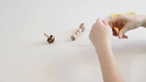 Набор деревянных волчков с держателем для запуска, ТМ MPSport