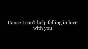 Can't help falling in love lyrics- Twenty one pilots cover