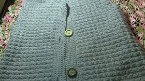 Готовая работа. Удлиненный жилет крючком. Простой узор. Gray Vest. Simple Crochet Project.