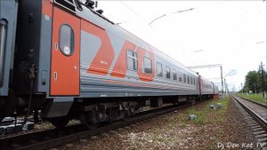 ТЭП70-0495 с поездом Калининград - Адлер в Брянске