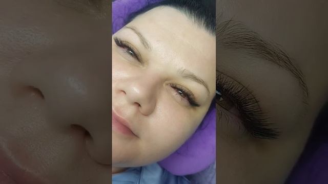наращивание ресниц 2 д .Изгиб Л