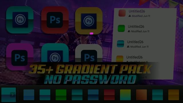 NEW GRADIENT PACK 2022? || How To Add Gradients In Pscc / Ps touch Android?||