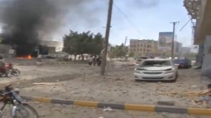 Последствие бомбардировки в Йемене