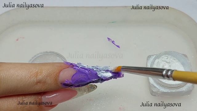 очень интересный ВЫКЛАДНОЙ ФРЕНЧ гель-лаком. Наращивание ногтей! смотреть онлайн