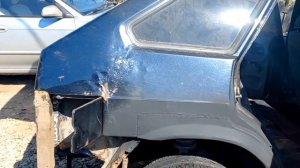 Правка заднего крыла и сборка салона 2114.