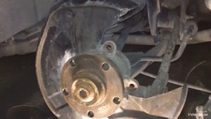 Volkswagen Passat B5+ 2,5 TDI V6 BAU Замена задних тормозных дисков и колодок. #6