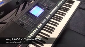 Korg PA600 vs Yamaha S750