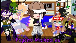 Afton's React to Michael's Au || Lazy || My Au⚠️ || 4 subs special