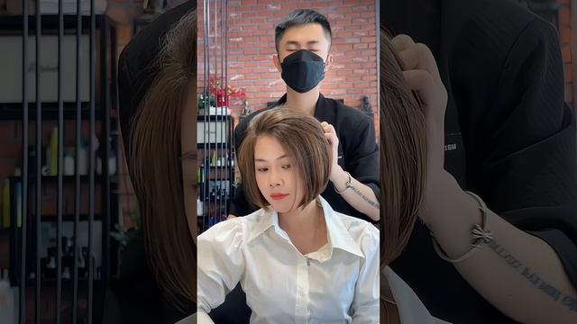 Short bob #đôtri #thechange #haircut #hairstyle #hair #change #tc #the #bobNhathan смотреть онлайн