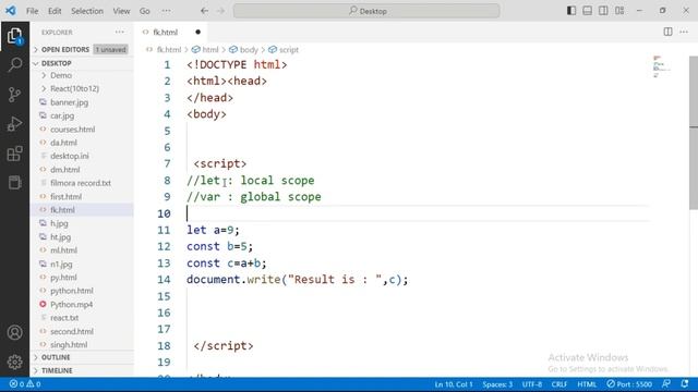 What is Variable in JavaScript | Lecture 5 | LET vs VAR | CONST in JavaScript |Variables in JS