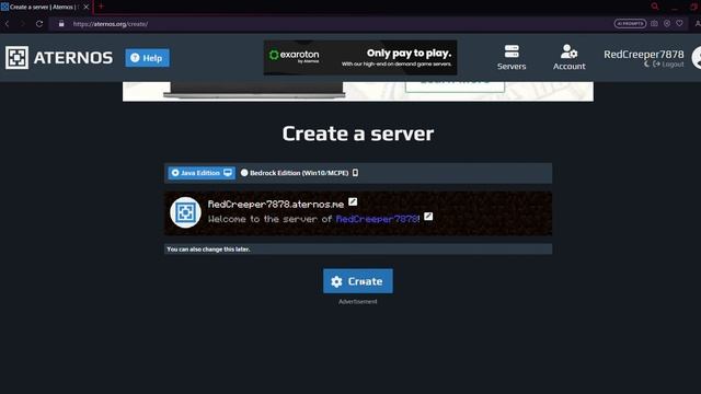 How to create a minecraft java and bedrock crossplay server for free [2023]