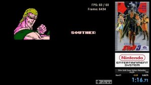 Hokuto no Ken 3: Shin-Seiki Sozo Seiken Retsuden (NES) Speedrun in 1m 16s 683ms