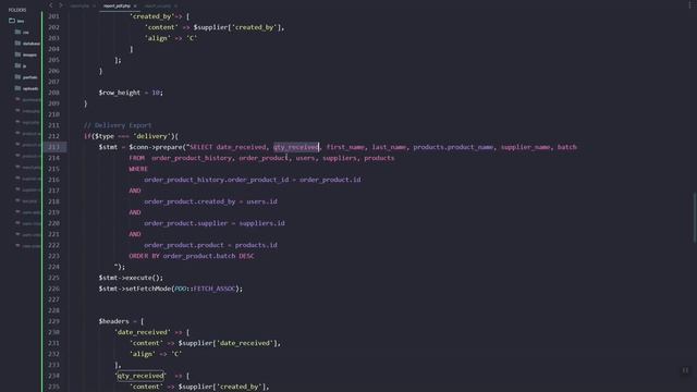PHP Project: Export MySQL Database To PDF using PHP - Purchase Order, Supplier, Delivery Reports