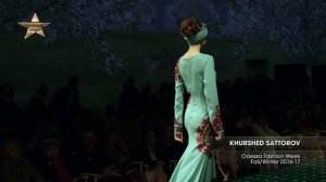 109512 Fashion Week From the Runway KHURSHED SATTOROV TAJIKISTAN Odessa Fashion Week FallWinter