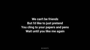 Ariana Grande - We Can't Be Friends (Acoustic Karaoke)