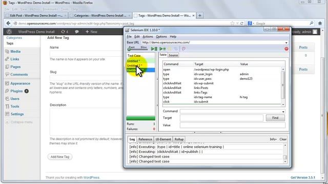 4. selenium IDE Features - Selenium IDE Toolbar Record Speed Control Run All Run Pause Resume Step