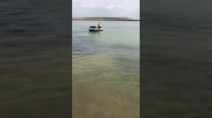 Крым , первый спуск на воду под мотором Сузуки 15