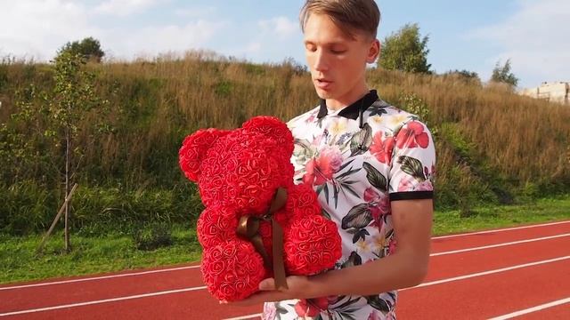 Мишки из роз | красочный подарок! смотреть онлайн