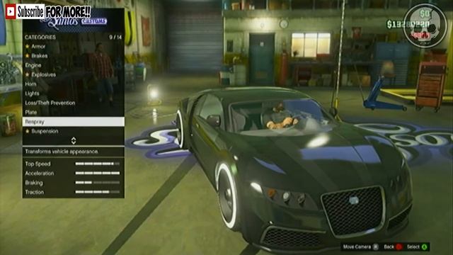 GTA 5 ONLINE - New Black-Gold Custom Paint Job смотреть онлайн