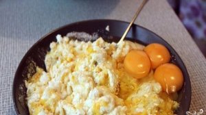 Творожный пирог с песочной крошкой