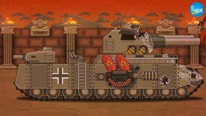 Немецкий монстр РАТТЕ против КВ-44! - Мультики про танки