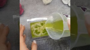 Заливка мыла с люффой в блистер