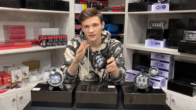 Обзор на Светодиодные Противотуманные фары для Приоры, Газели, Chevrolet Niva смотреть онлайн