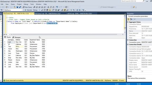 SQL Basics (Part-10) - Joins : Inner, Outer, Left, Right and Cross Join смотреть онлайн