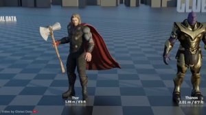 Marvel Comics Size Comparison | 3d Animation comparison (60 fps)
