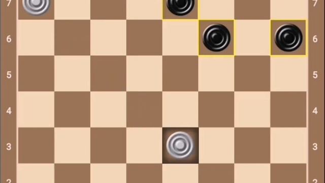 Ударные колонны из 3-х шашек. Комбинации по идеям в шашках. смотреть онлайн