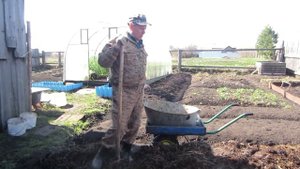 КАК СДЕЛАТЬ НАВОЗНУЮ ГРЯДУ ДЛЯ ОГУРЦОВ, ДЫНЬ И АРБУЗОВ.