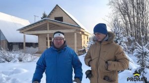 Отзыв от заказчика. Дачный домик из профилированного бруса в СНТ #Виленка