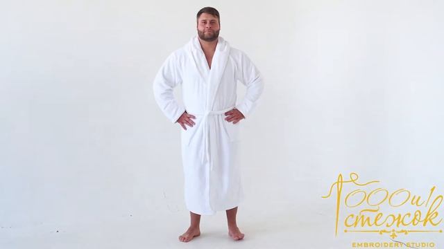 Мужской турецкий премиум халат из тригабамбука Zevs (Белый) - 1000 и 1 стежок смотреть онлайн