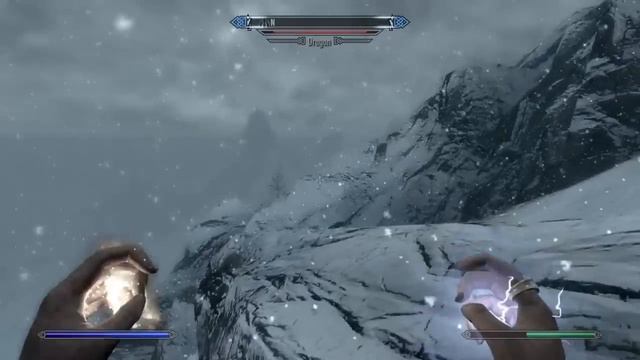 Lets Play Skryim: Two Dragons in snowlands of Skyrim