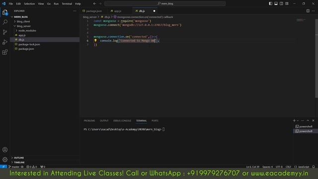 Connect MongoDB Compass with NodeJS using Mongoose | MERN Stack Tutorial in Hindi