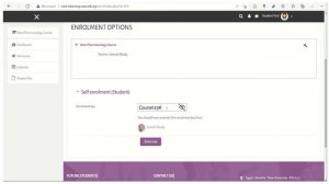 How to Use MOODLE Program as a Student Self Enroll in Courses