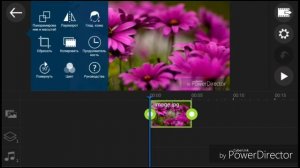Как сделать чтобы изображение в PowerDirector не двигалось