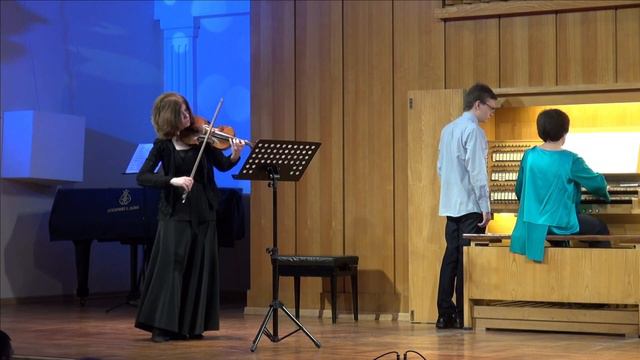 J.S. Bach Sonata for violin and organ A major BWV 1015. L.Morozova violin Y.Lotova organ.