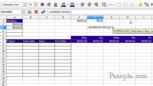 LibreOffice Calc - Gantt Chart Part 1