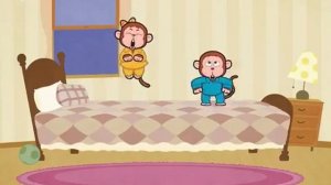Five Little Monkeys Jumping On The Bed   Nursery Rhymes by Little Fox