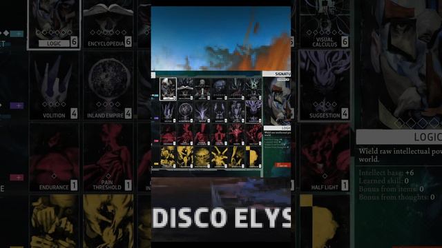 Disco Elysium intelligent character build