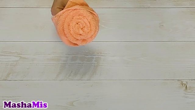 Как красиво подарить полотенце. Цветок из полотенца