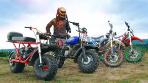 Битва доступных мотовездеходов: SR-21, Скаут и два питбайка!