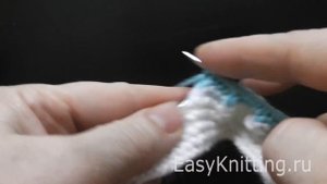 Вязание пинеток для новорожденных - часть 2. 10-17 ряд.