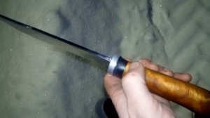 Самодельный кованный нож из напильника СССР.